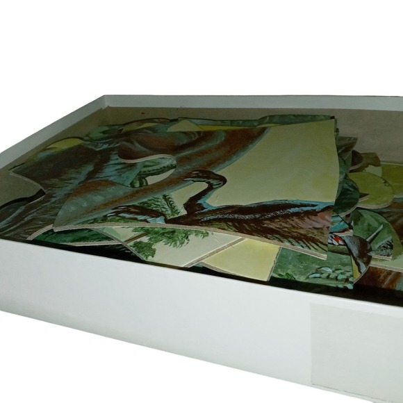VTG 1977 Judy Instructor The Dinosaurs 20 Pieces Floor Puzzle 2' X 3' Complete - Picture 3 of 3